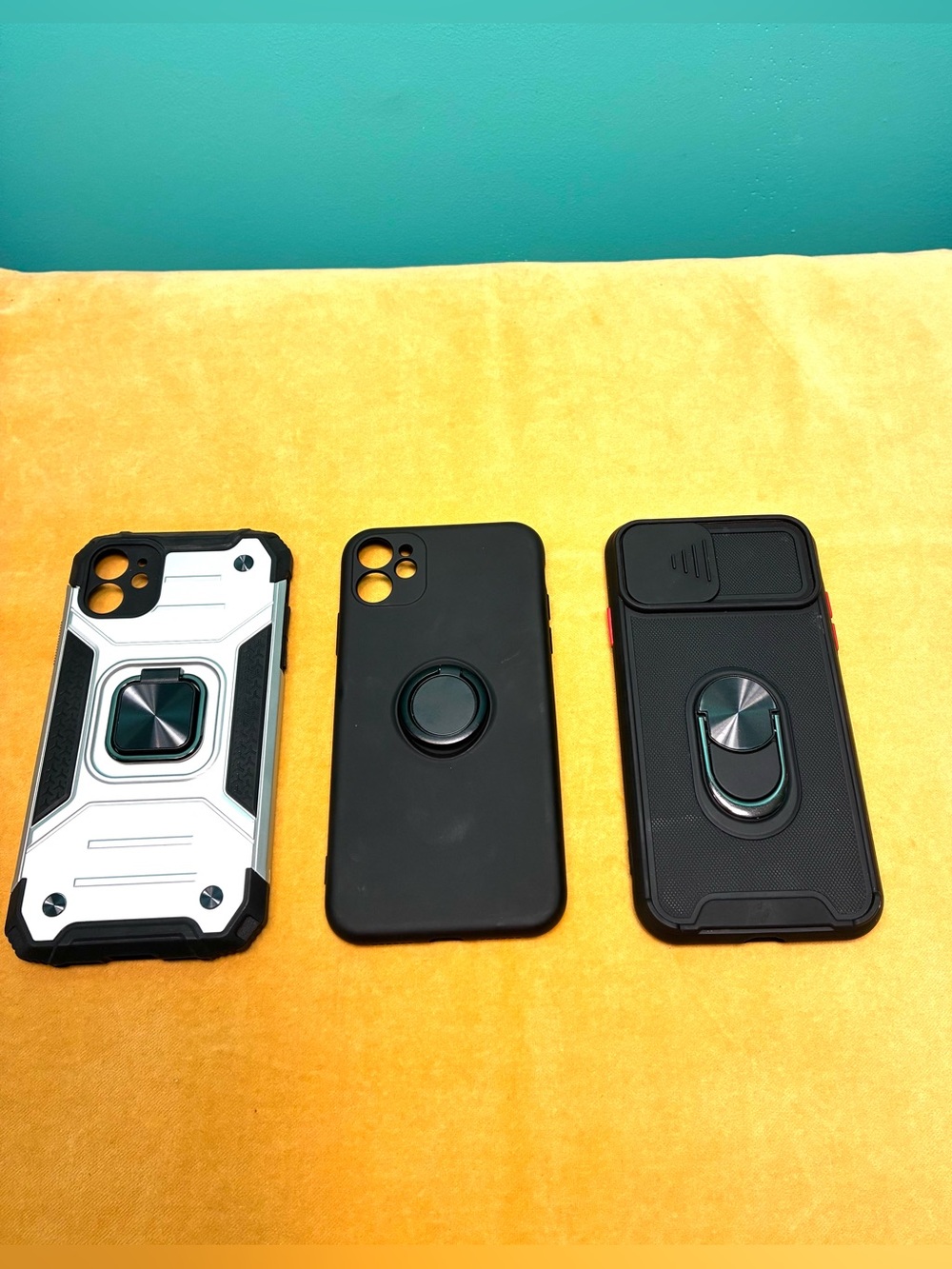 Black Stylish iPhone Cases 3 pcs.